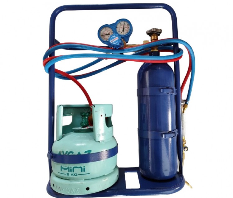  6 L Oksijen - Propan Kaynak Seti (Piknik Tüplü) 